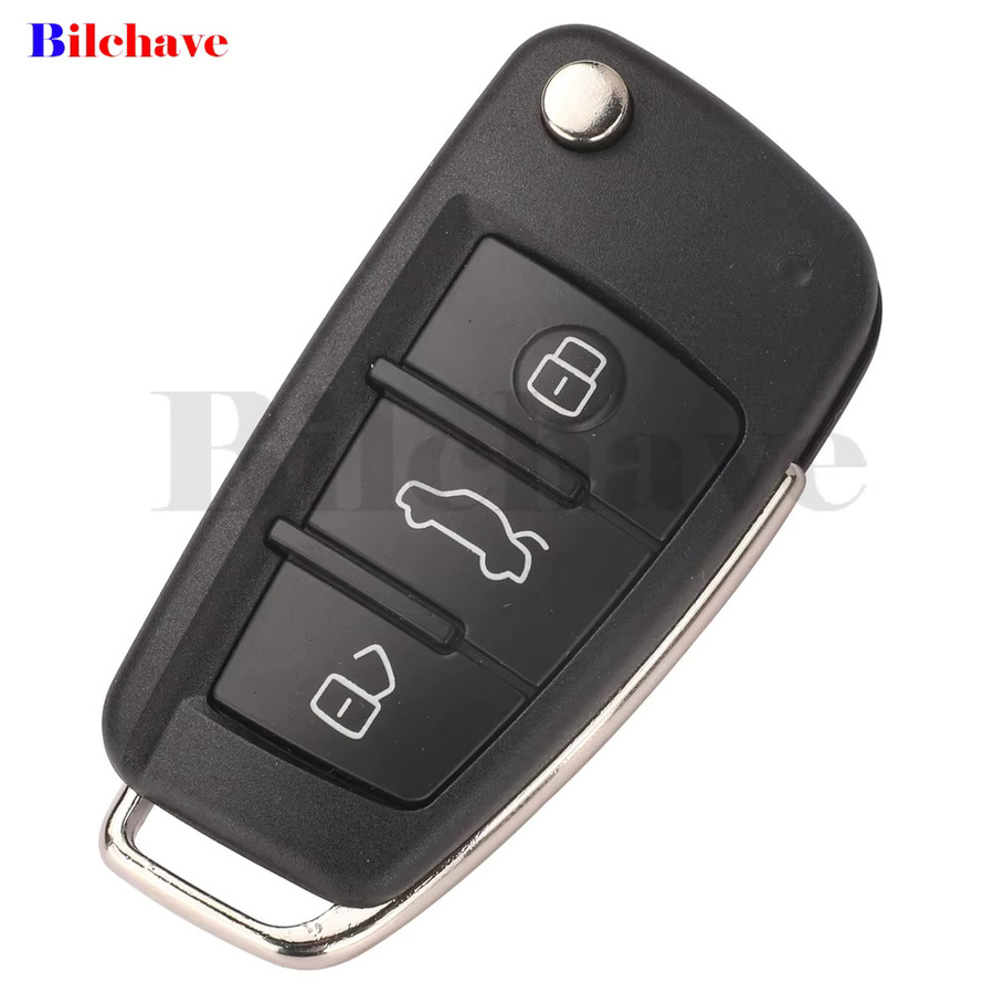 Jingyuqin Ersatzgehäuse für Audi Q3 A6 Q7 A3 S3 S6 Megamos Smart Keyless Autoschlüssel in Schwarz - Bild 2