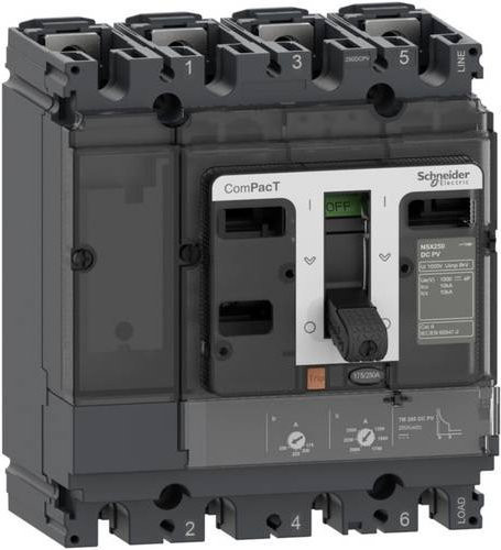 Schneider Electric C16F4TM125D1 Leitungsschutzschalter MCB, Grau - Bild 1
