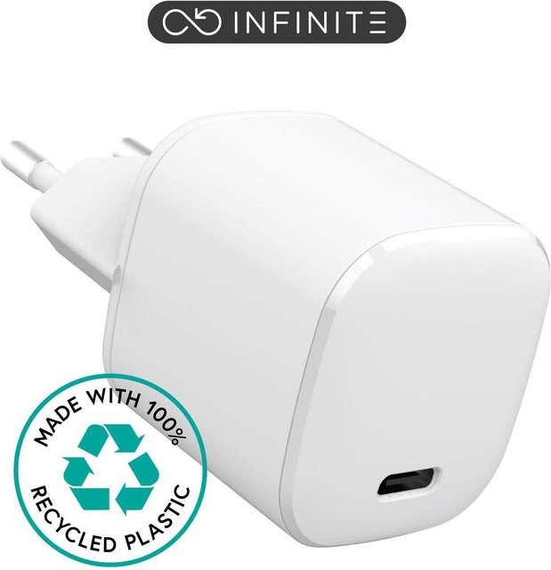 eSTUFF USB-C Ladegerät EU PD 20W in Weiß - Bild 1