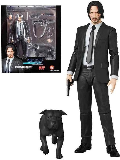 Mafex John Wick Actionfigur mit Hundefigur - Bild 1
