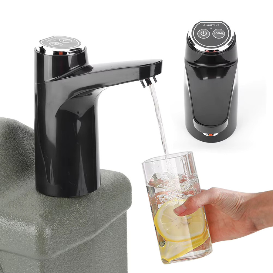 ANENG Drahtlose Mini-Wasserpumpe in Schwarz, USB wiederaufladbare automatische Wasserpumpe mit Ein-Schlüsselschalter für Camping und Outdoor - Bild 1