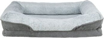 Trixie Vital Bett Lino Hundebett aus Textil in Grau mit orthopädischem Schaumstoff, B/T/H: 55 x 55 x 16 cm - Bild 1