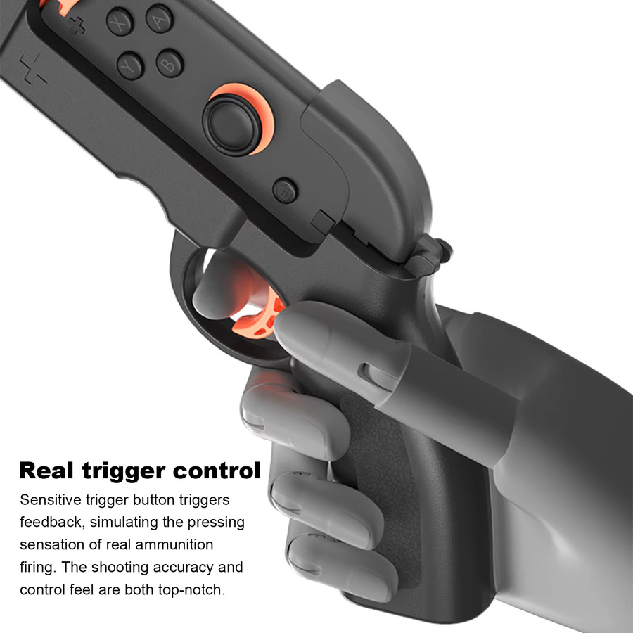 Nintendo Switch Shooter Gunstock Controller Set für Joy-Con in Schwarz - Bild 5
