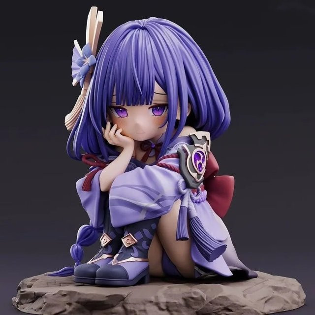 Genshin Impact Raiden Shogun Q-Version Figur, Modell, Einzelfigur - Bild 1