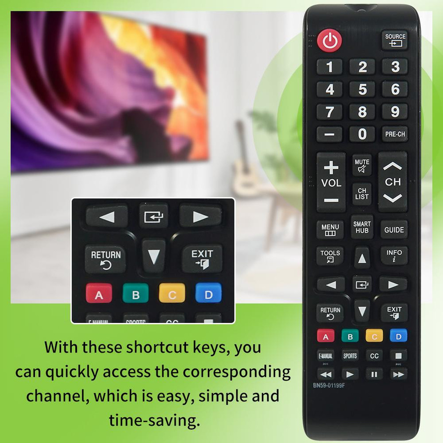 Samsung Universal-Fernbedienung BN59-01199F mit Bluetooth für Smart TV in Schwarz - Bild 2