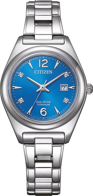 Citizen Armbanduhr Titanium, Solar, Blau, 29 mm, Damen, 10 ATM - Bild 1