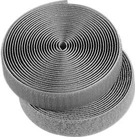Klettband HellermannTyton, Farbe: grau, Breite: 1,25 cm, Länge: 100 cm - Bild 1