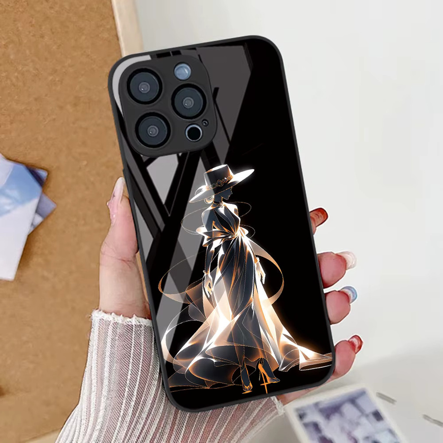 Samsung Smartphone Schutzhülle aus gehärtetem Glas für verschiedene Modelle in Schwarz - Bild 6
