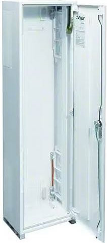 Hager FP81TW Verteilerschrank aus Stahl, Weiß, B/T/H: 125,0 x 30,0 x 20,5 cm - Bild 1