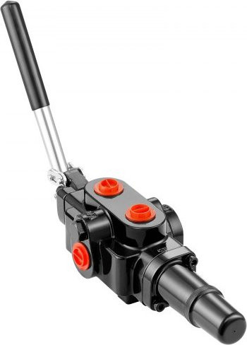 VEVOR Hydraulisches Wegeventil für Holzspalter und Traktoren, 1 Spule, 25 GPM, 3626 PSI, Farbe: Schwarz, Material: Graphit-Gusseisen - Bild 1