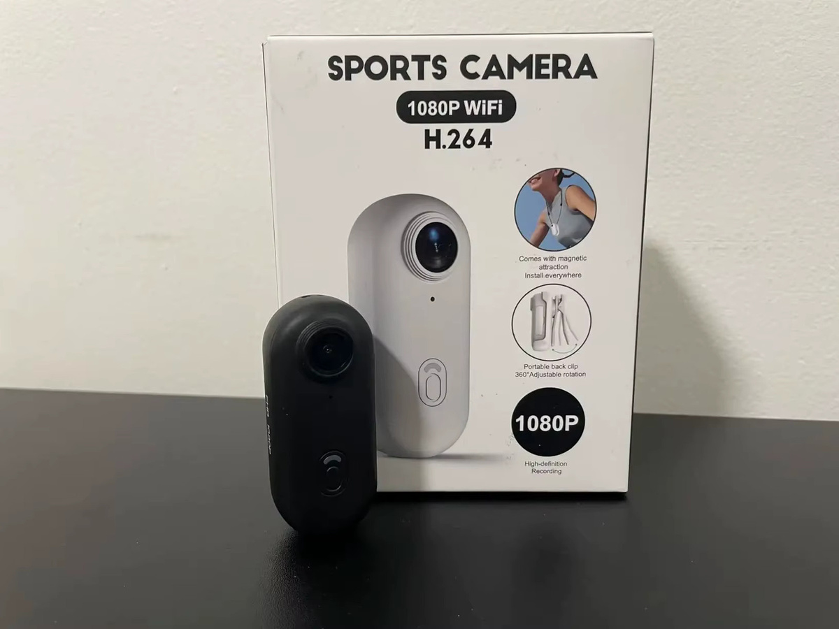 JETO FHD Mini-Körperkamera 1080P Action-Kamera in Weiß - Bild 1