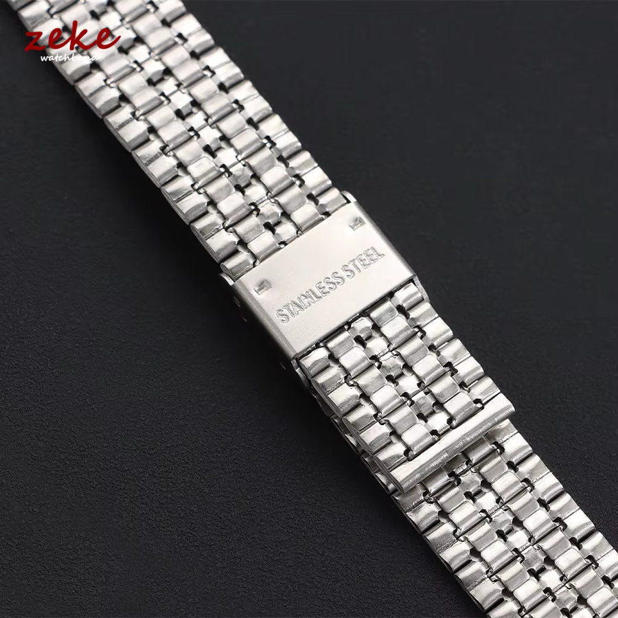 crazyband Uhrenarmband Edelstahl, Silber, 18 mm, Unisex - Bild 3
