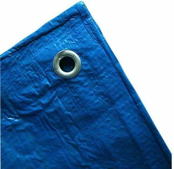 Wasserdichte und widerstandsfähige Schutzplane von tireusesabiere in Blau, B: 5 m, T: 4 m - Bild 1