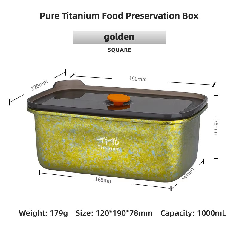 TiTo Titan Reintitan Lunchbox Multifunktionale Frischhaltebox für Haushalt und Outdoor, 1000ml - Bild 4