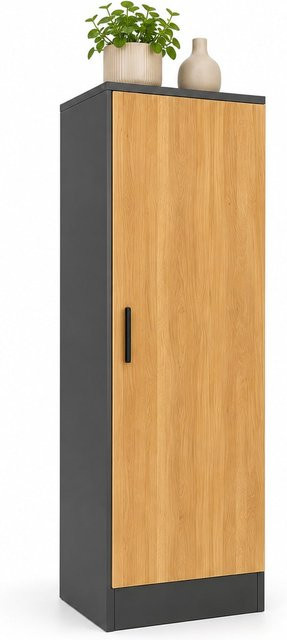 VCM Mehrzweckschrank Dilos in Braun mit 1 Drehtür und 3 Fächern, B/T/H: 38 x 32 x 114 cm - Bild 1