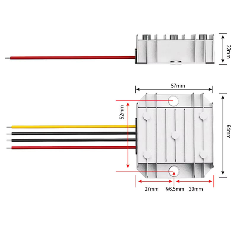GYVRM DC-DC Spannungsregler Wandler von 9–36 V auf 12 V mit 2 A als automatischer Spannungsstabilisator - Bild 4