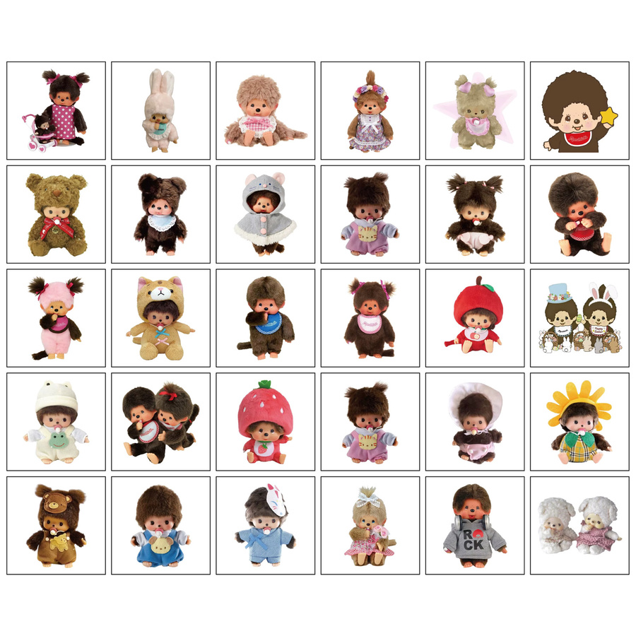 Bandai Monchhichi HD-Tattoo-Aufkleber, 30 Stück - Bild 2