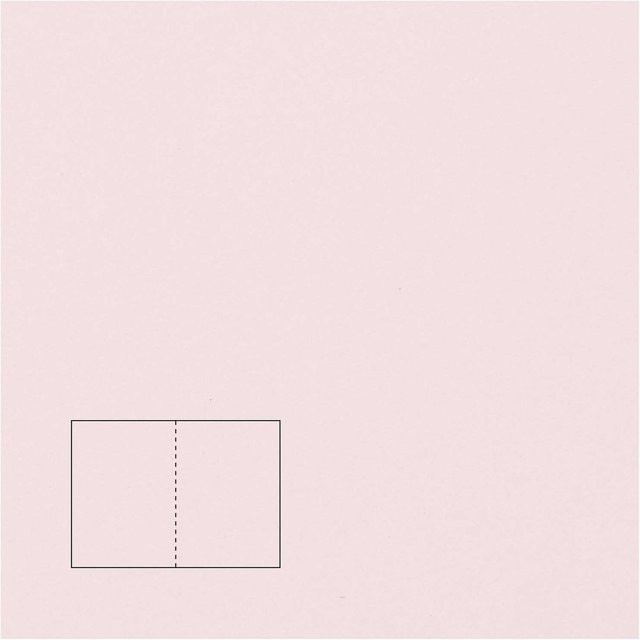 Rico Design Paper Poetry Klappkarten Essentials B6, 5 Stück, Rosa - Bild 1