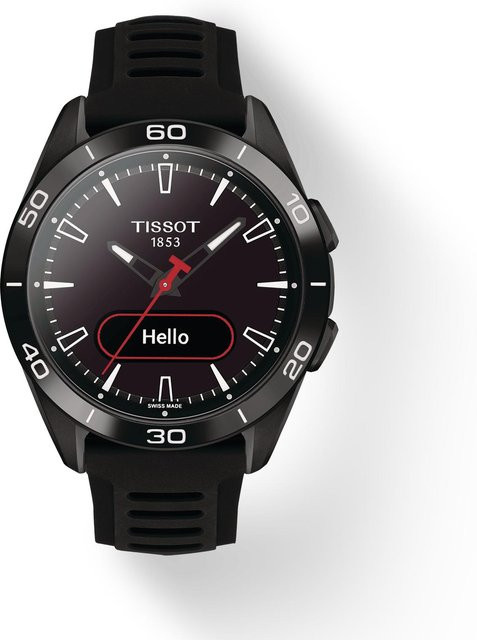 Tissot Smartwatch, Titan, Quarz, 44 mm, Schwarz, Silikon, Unisex - Bild 2