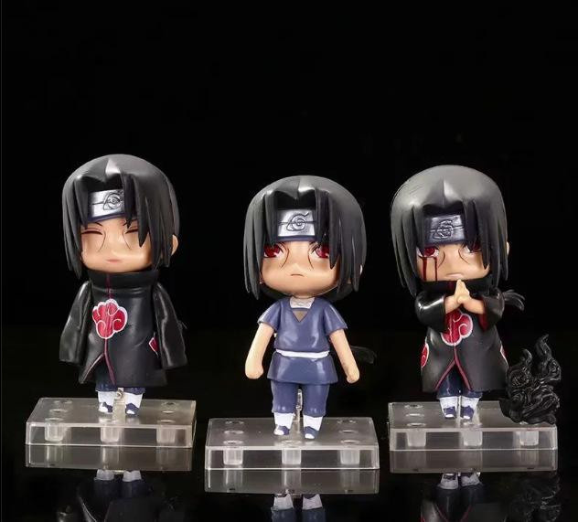 Yiran toy 1 Naruto Actionfigur Uchiha Itachi Kakashi 3-teiliges Set - Bild 2