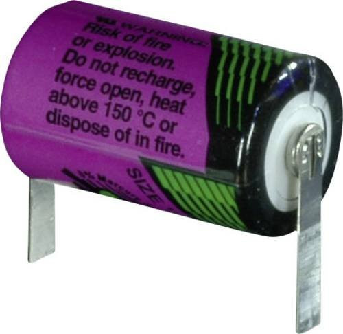Tadiran Batteries SL 550 T Spezial-Batterie 1/2AA Lithium 3.6V 900 mAh mit U-Lötfahne und Hochtemperaturfähigkeit - Bild 1