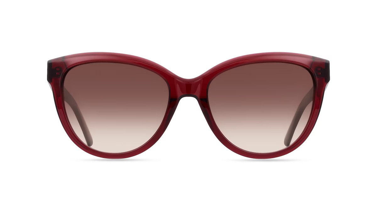 Calvin Klein CK21709S Sonnenbrille Butterfly, Vollrand, Kunststoff, rot, braun, Damen - Bild 1