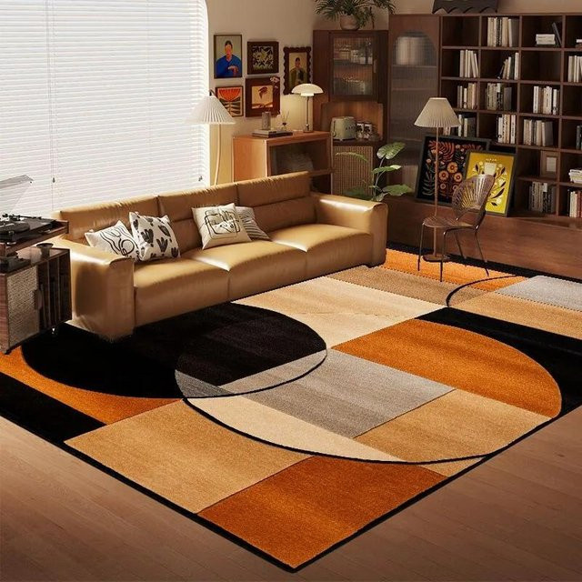 Moderner Wohnzimmerteppich mit geometrischem Design in Mehrfarbig, weich und rutschfest, B/T: 160 x 230 cm - Bild 1