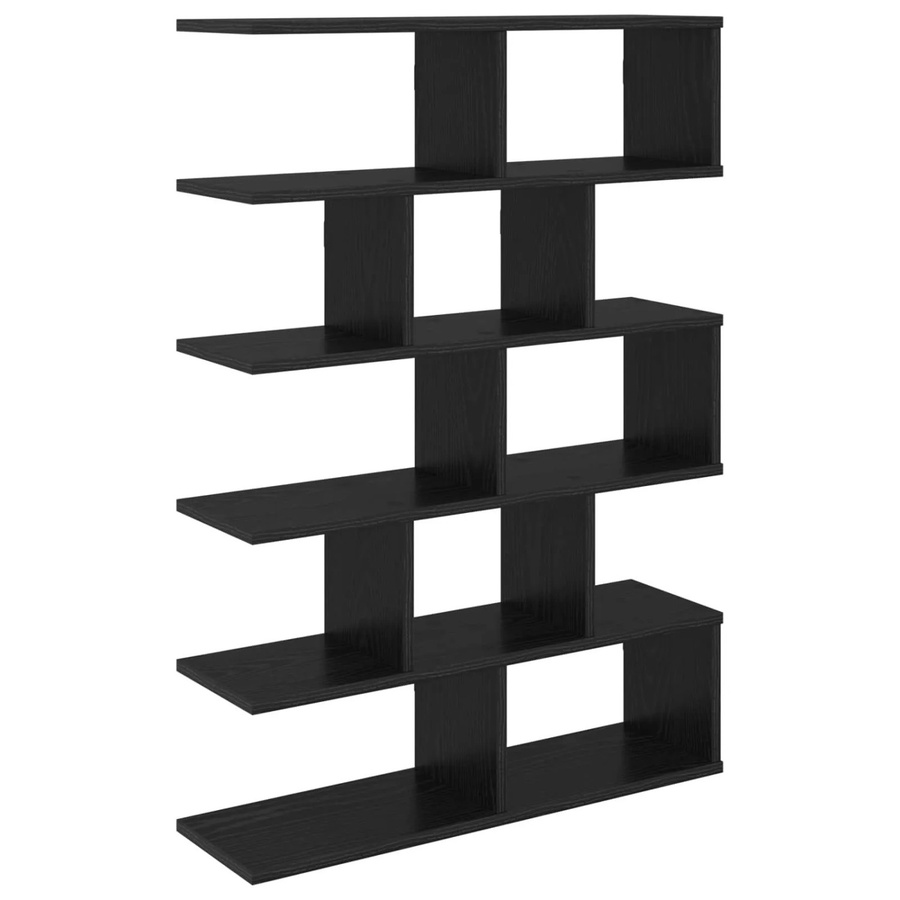 vidaXL Wandregal in Schwarzer Eiche, modernes Regal aus Holzwerkstoff, B/T/H: 70 x 20 x 100 cm - Bild 2