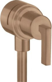 Hansgrohe Axor Citterio Absperrventil mit Rückflussverhinderer und Hebel in brushed Rose Gold - Bild 1