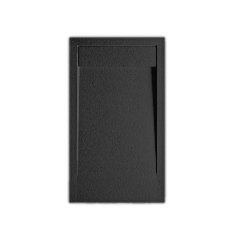 Frascio New Technology Duschwanne Vulcano Line aus Mineralguss, Schwarz, B/T: 140 x 90 cm - Bild 2