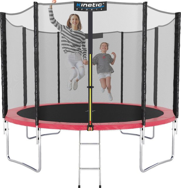 KINETIC SPORTS SALTO Gartentrampolin Pink Ø 305 cm - Bild 1
