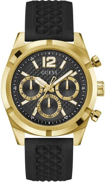 Guess Armbanduhr, Quarz, Edelstahl, 44 mm, Schwarz, Herren - Bild 1