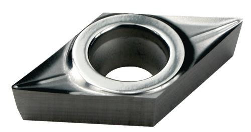 TECWERK Wendeschneidplatte DCGT11T302-AL N20 zur Bearbeitung von Aluminium in Silber - Bild 1