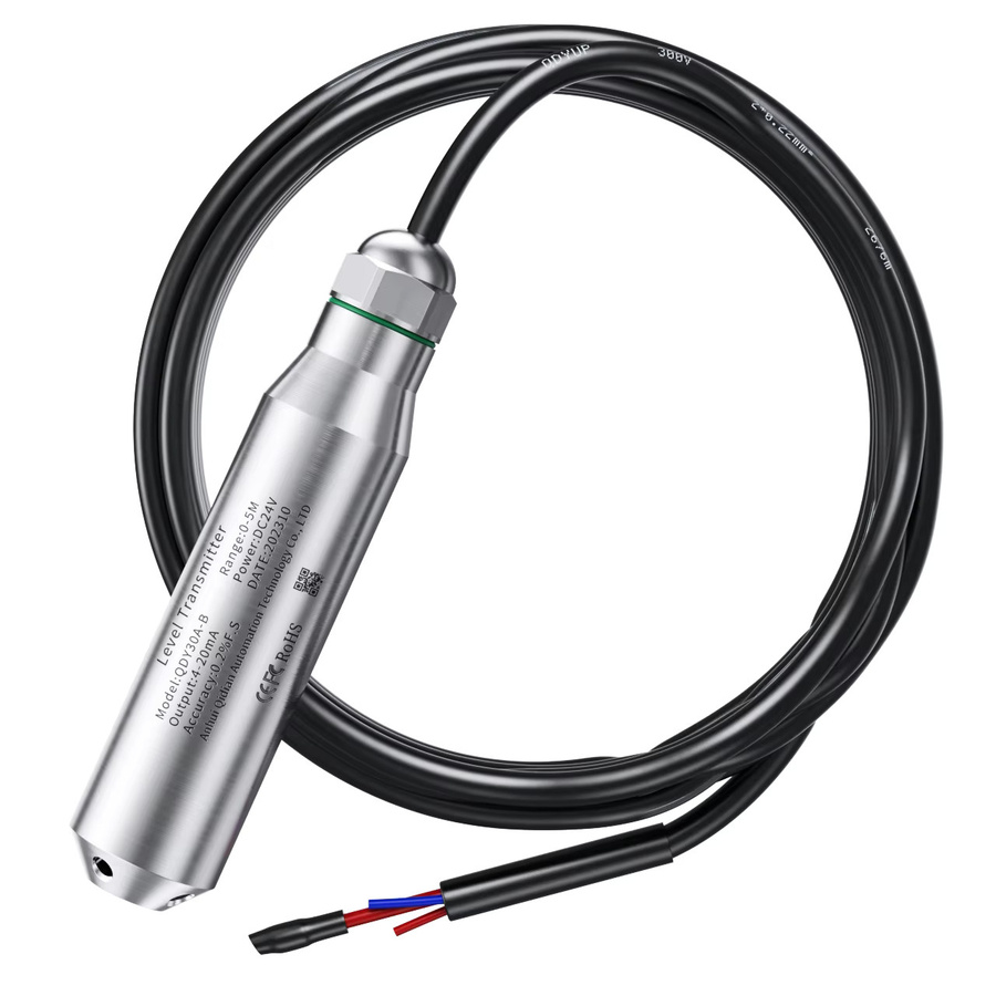 Tauchfähiger Wasserstandsensor von XUYANGQIDIAN in Silber mit 4-20mA, 0-10V oder RS485 für Tank, Brunnen und Pool - Bild 3