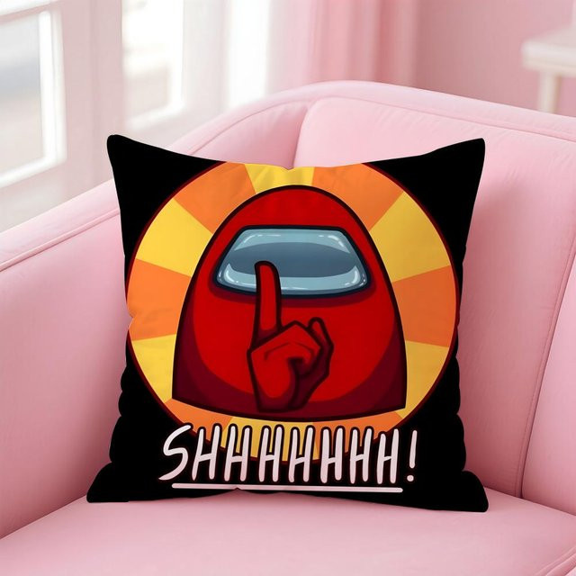 Wendbarer Kissenbezug Planetjuice Pillow mit Grafikdesign in Rot, B/T/H: 40,64 x 40,64 x 0 cm - Bild 1