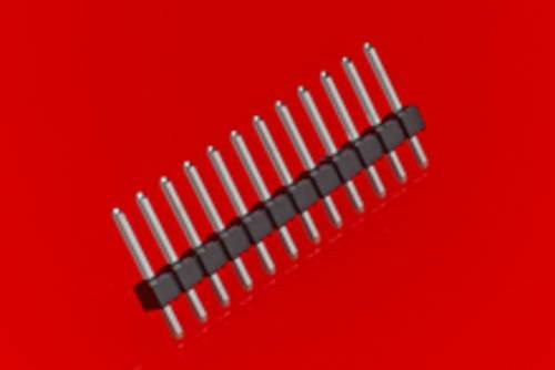 Molex Einbau-Stiftleiste Standard in Schwarz und Gold mit Messinggehäuse - Bild 1