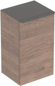 Geberit Seitenschrank Smyle Square R in Holz Nussbaum, Farbe Braun, B/T/H: 36 x 60 x 32,6 cm - Bild 1