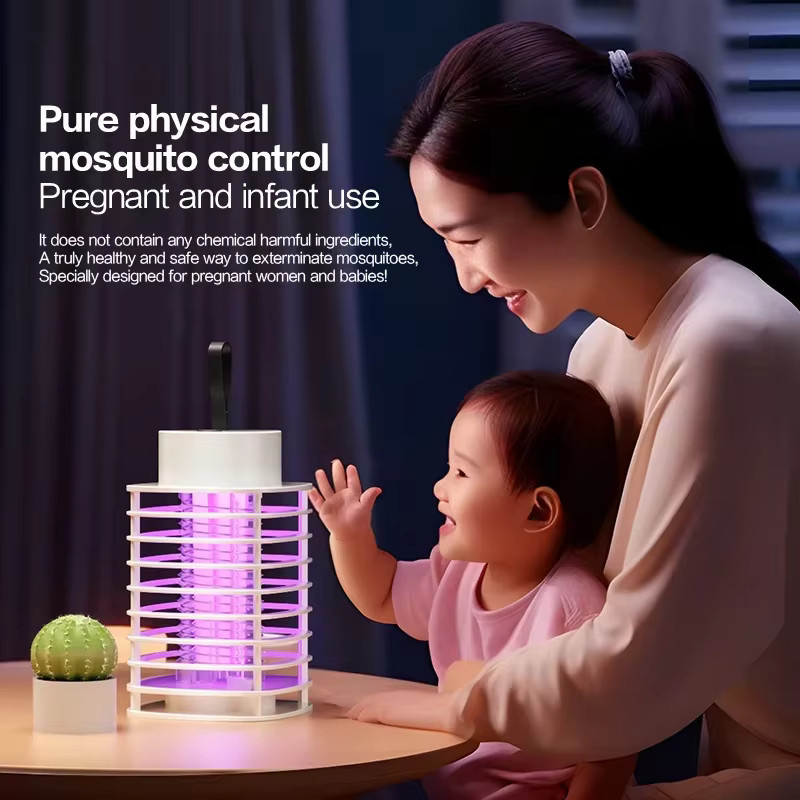 GGBEE LED-Insektenvernichter Mückenkiller-Lampe in Weiß für Innenräume, Garten und Camping - Bild 3