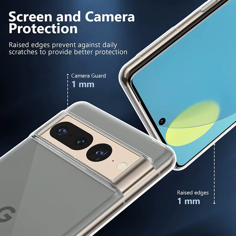Crystal Ultra Thin Silikon Schutzhülle für Google Pixel 9 8 7 6 Pro XL Transparent - Bild 4