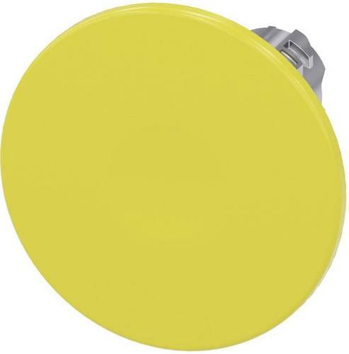 Siemens Pilzdrucktaster 3SU1050-1CD30-0AA0 mit Metall-Frontring in Silber und gelbem Hochglanz-Knopf - Bild 1