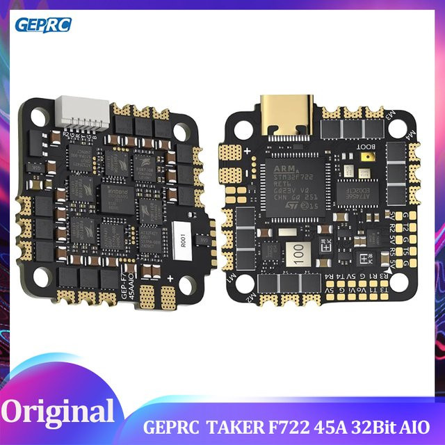 GEPRC TAKER F722 45A 32Bit AIO Flight Control, Black Box - Bild 1