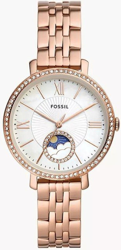 Fossil Jacqueline Serie Quarz Uhr ES5165 mit Sonne und Mond Motiv in Mehrfarbig - Bild 1