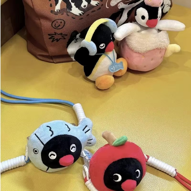 TAKARA TOMY Pinguin-Plüsch-Schlüsselanhänger, Stoffpuppe, Blau - Bild 5