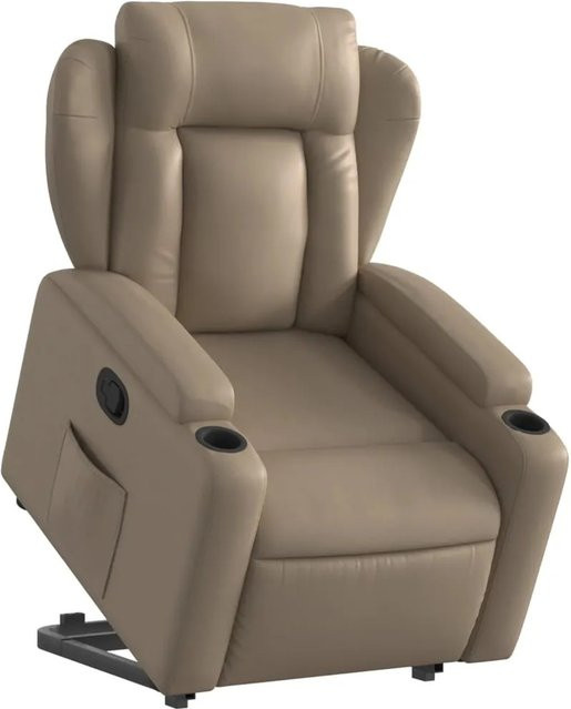 vidaXL Relaxsessel mit Aufstehhilfe Modell 8 in Cappuccino-Braun aus Kunstleder - Bild 1