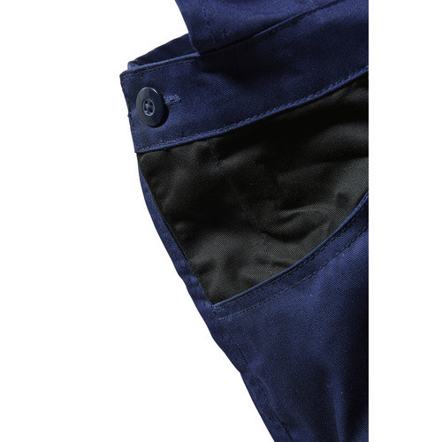 safety and more Latzhose EXTREME in Marineblau/Schwarz mit Reflexstreifen, Größe L, aus Polyester/Baumwolle - Bild 3