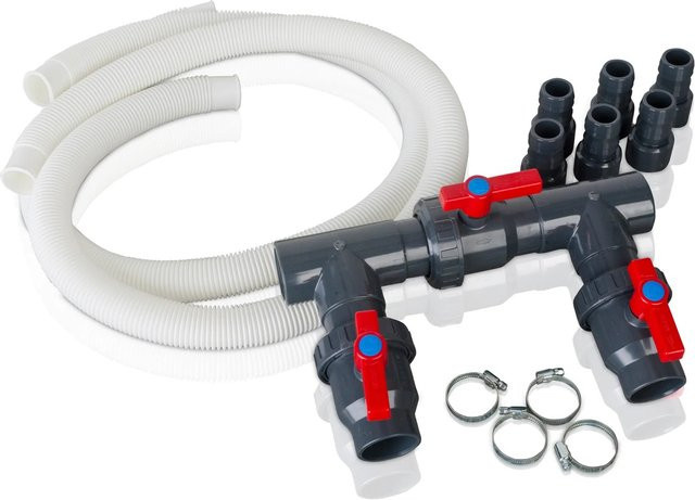 Gre Bypass-Kit für Wärmepumpen, Elektrolyse und Solarheizungen in Grau zur Umleitung des Wasserflusses - Bild 1