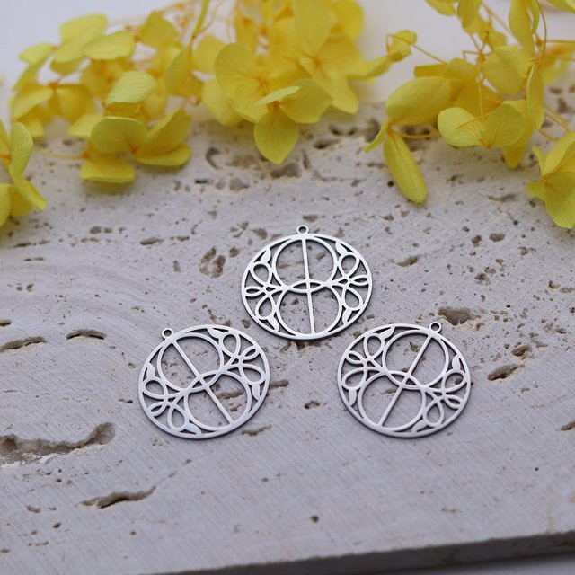 Anhänger Charms Edelstahl, Silber, Unisex - Bild 1