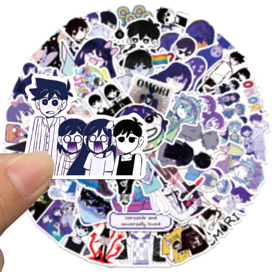 Rspctou Omori Cartoon-Aufkleber, Anime Graffiti-Sticker, 10-teiliges Set - Bild 3