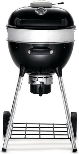 Napoleon PRO Kugelgrill Holzkohlegrill in Schwarz mit Thermometer und Rädern - Bild 1