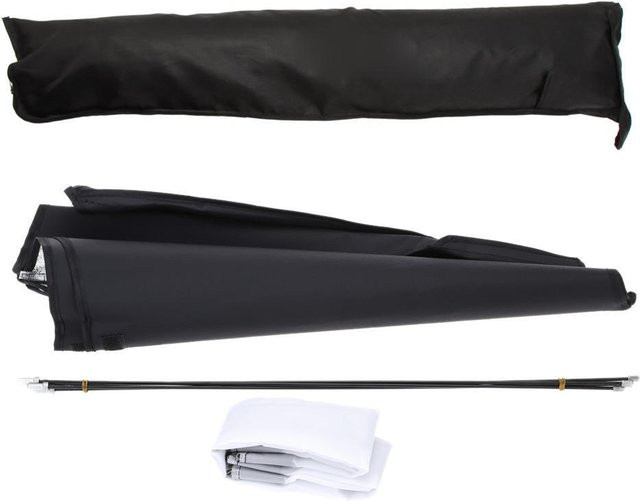 Andoer Regenschirm-Softbox-Reflektor für Blitzgeräte in Schwarz und Silber, B: 70 cm, T: 50 cm - Bild 1